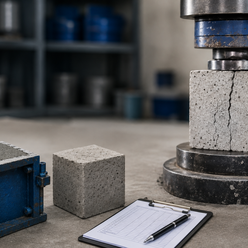 How Concrete Cube Testing Reveals the Strength of a Mix
