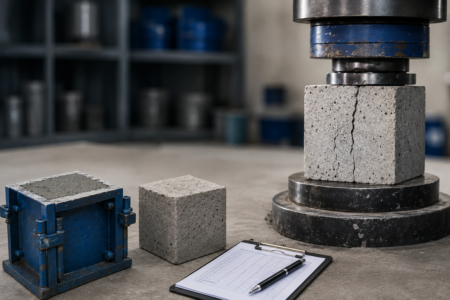 How Concrete Cube Testing Reveals the Strength of a Mix